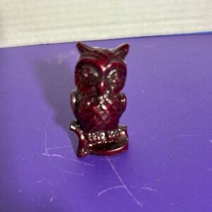 Red Owl Figurine